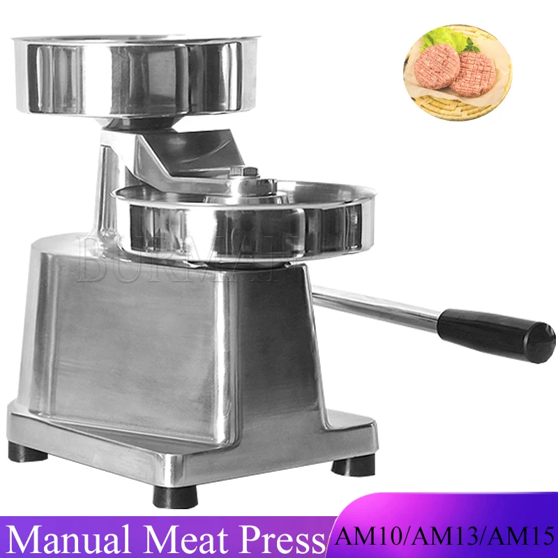 Manual Hamburger Beef Patty Press Machine   Burger Meat Pie Pressing Forming Machine