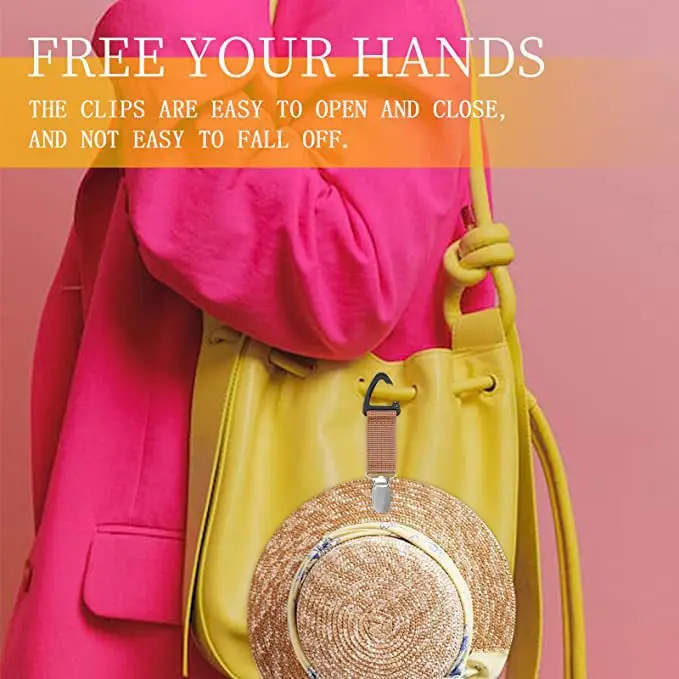 New Outdoor Travel Straw Hat Clip Portable Hat Companion Bag Clip Multi-Purpose Outdoor Glove Storage Clip