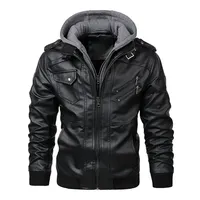 New Men's Leather Jackets Autumn Casual Motorcycle PU Jacket Biker Leather Coats Brand Clothing EU Size  men clothing