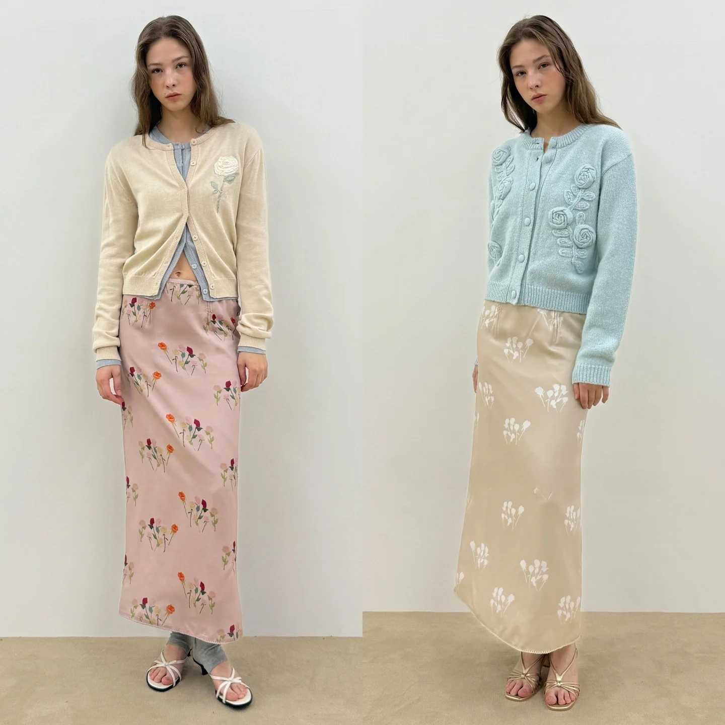 

Commuter Style Half-length Printed Skirt with Elastic Waist Slimming H-shaped Korean Fashion Ladies' Summer 2026 QPP Brand