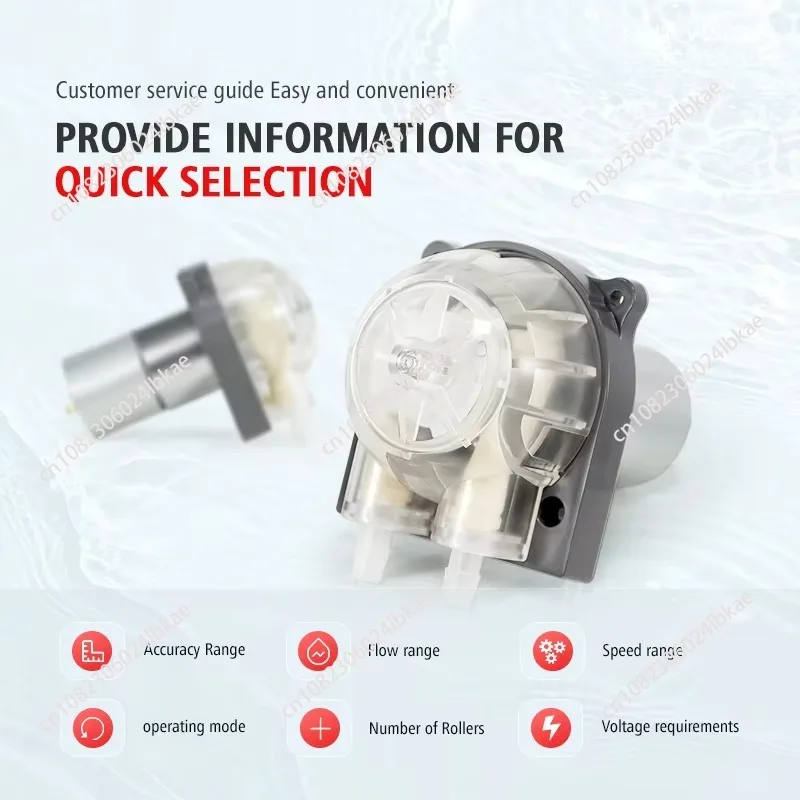 12V DC motor small micro food grade peristaltic pump 24v coffee machine water and beverage metering peristaltic pump DC motor