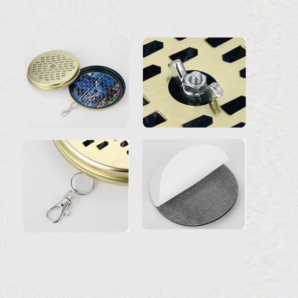 Hangable Hook Included Mosquito Coil Holder Fireproof & Anti-Scald Windproof Structure Portable Incense Box Stable Combustion