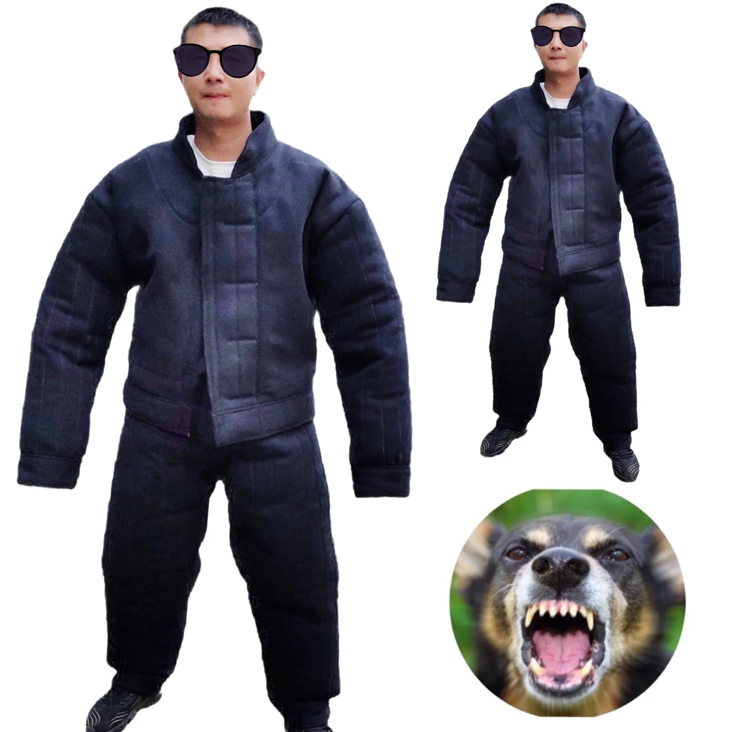 

Bite Proof Clothes Dog Bite Suit Trainer Protective Suit Tear Proof Suit Training Target Coat, German Shepherd Pet Dog Supplies