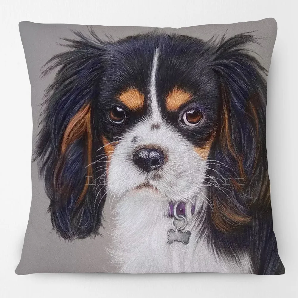 Bernese Mountain Dog  Jack Russell Border Collie Poster Cushion Cover Bedroom Decorative Pillow Case - view 5