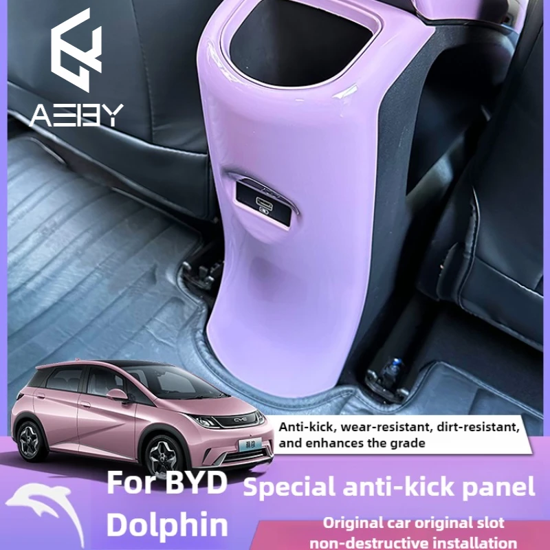 

AEBY For BYD Dolphin 2021-2025 Rear Air Outlet Anti Kick Pad Central Air Outlet Protective Cover Vent Kick Proof Frame Trim