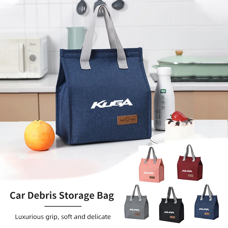 

Student Insulated Lunch Bag Picnic Drink Lunchbox Outdoor Office Food Bag For Ford Focus Mk2 Mk3 Fiesta Ranger Mondeo S-MAX