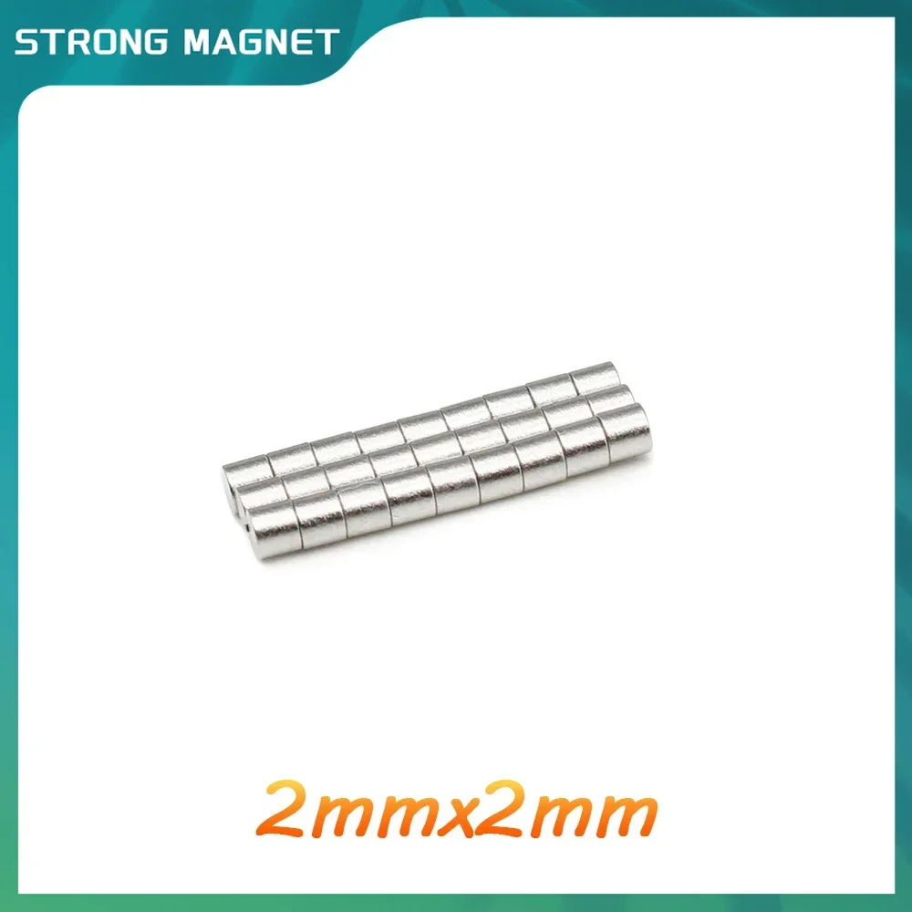 

100/200/500/1000/5000PCS 2x2 Mini Small Magnets Round 2X2 mm Neodymium Magnet Disc 2x2mm Permanent Strong Magnet 2*2