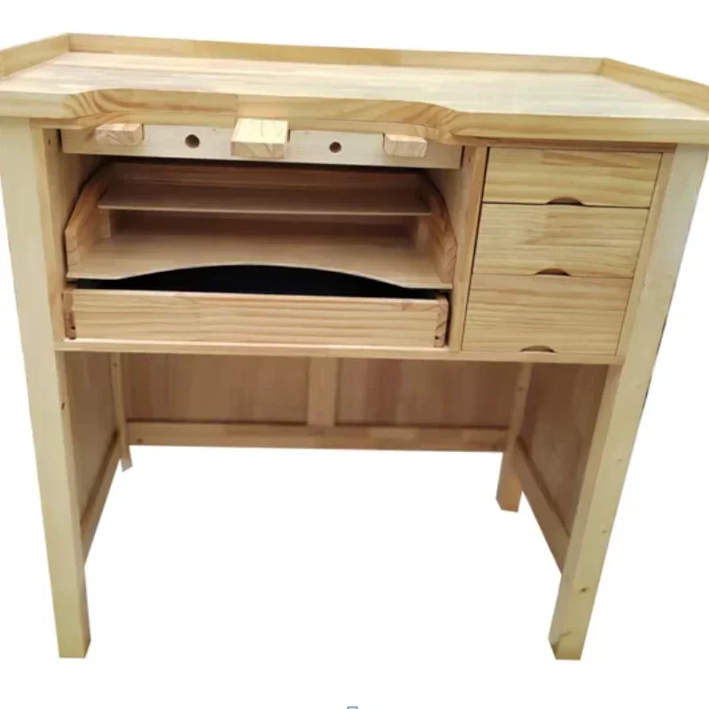 Jewelry Working Pine Wood Workbench