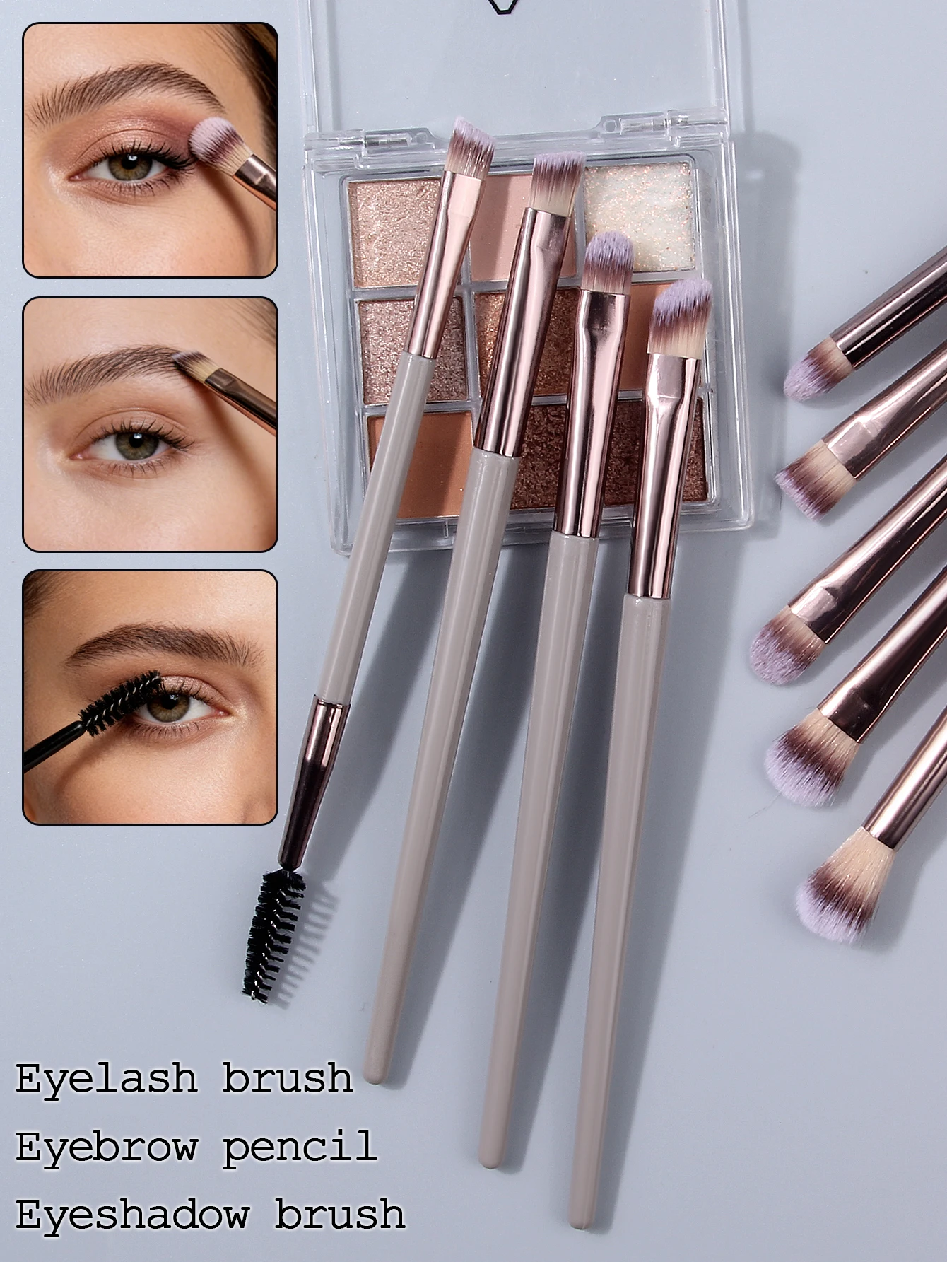 34-teiliges Make-up-Werkzeug, einschließlich Make-up-Pinsel-Set, ein Schönheitsei, ein Puderquasten-Set, ein Haargummi und ein Reinigungsquasten