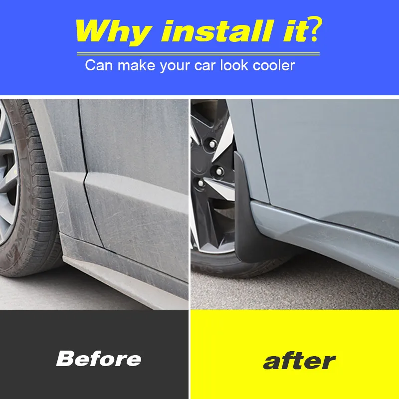 

Автомобильный брызговик, матовый чехол на крыло, внешнее украшение, модифицированные аксессуары для автомобиля, защита для Hyundai Elantra 2022-2021