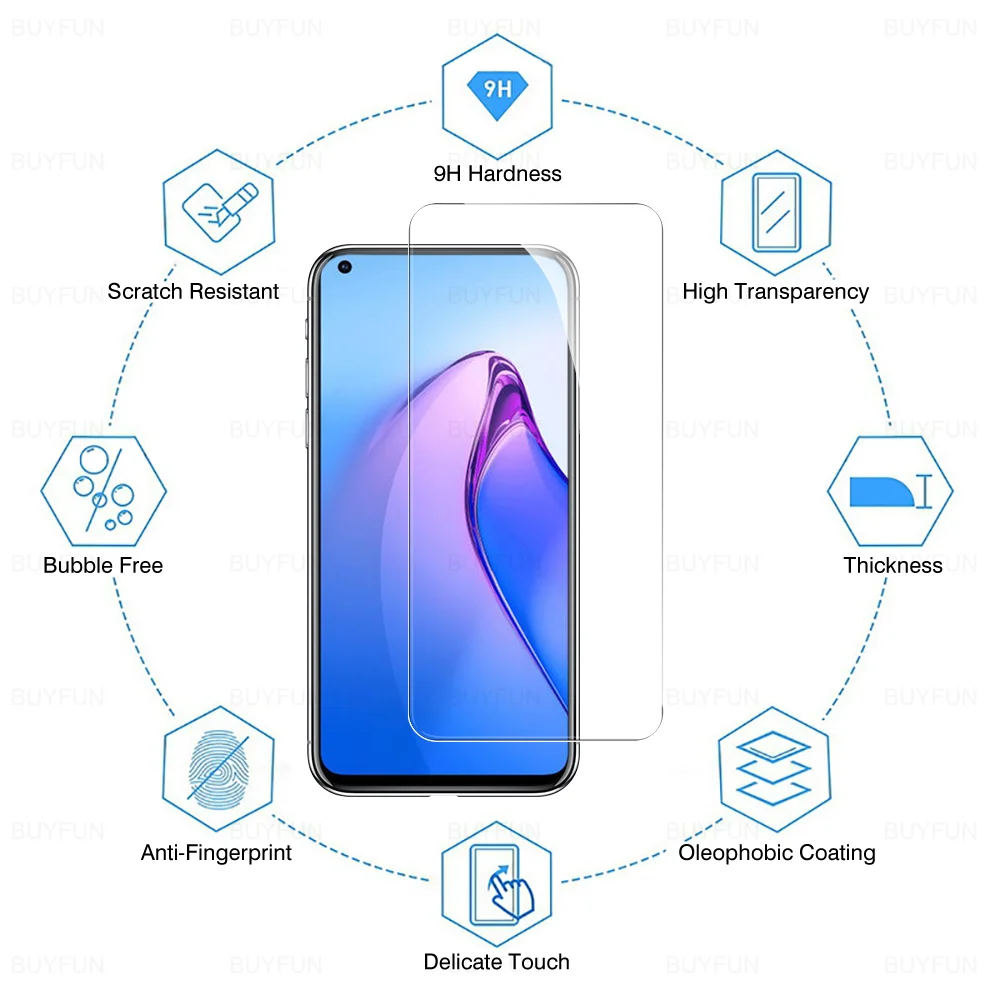 4Pcs Protective Glass For Oppo Reno8 Lite Tempered Glass Appo Orro Reno8 Pro Plus Reno8Pro Reno8Lite Screen Protector Cover Film