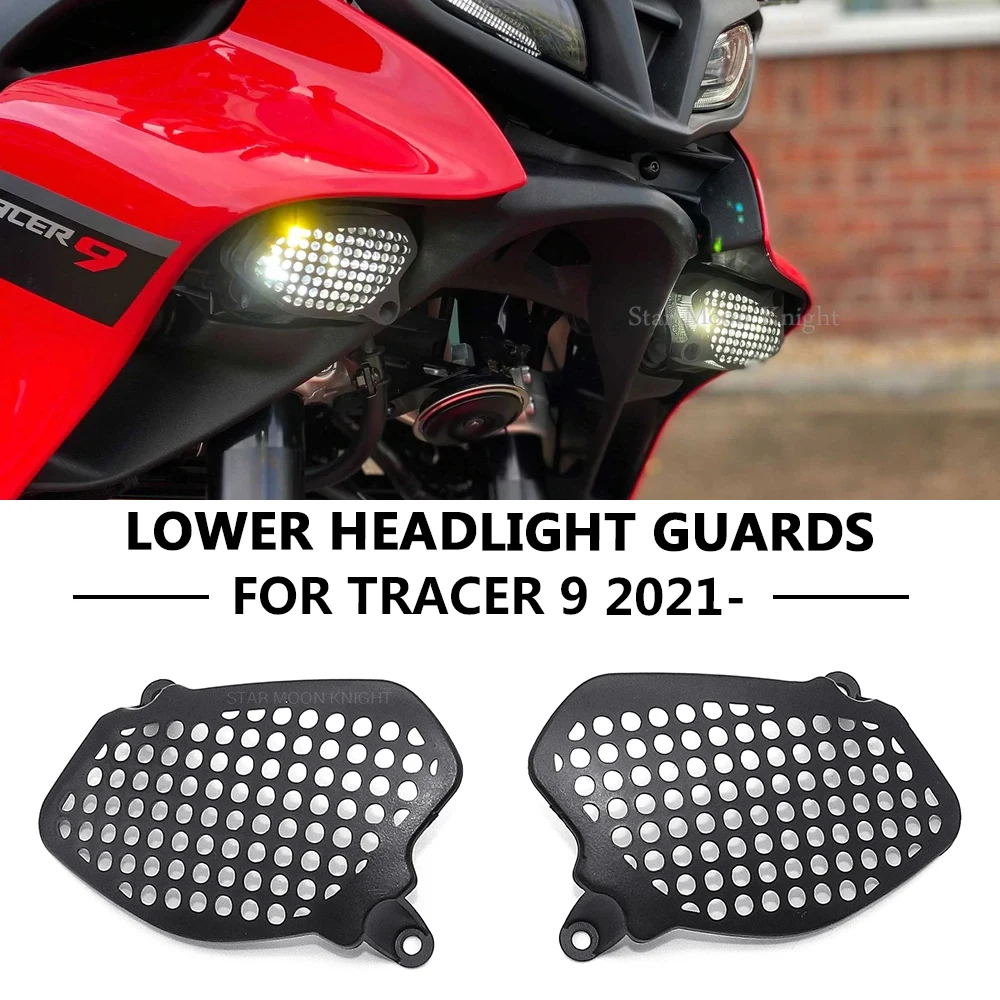 

Motorcycle Lower Headlight Guards Fog Auxiliary Positioning Turn Lights Protector Cover For Yamaha Tracer 9 Tracer9 GT 2021 -