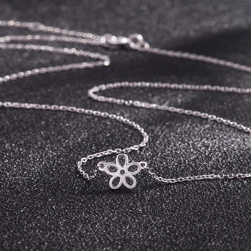 

Женское ожерелье с подвеской в виде цветка сливы из стерлингового серебра 925 пробы, модная изысканная маленькая цепочка, дизайнерские ювелирные изделия, роскошный дизайнер