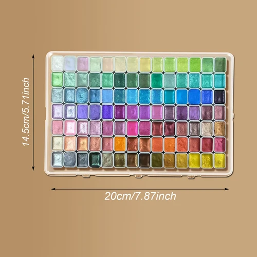 Imagen 2 del producto Pinturas de acuarela de varios colores, embalaje sólido para pintura tradicional china, caligrafía Tangka, pintura en color