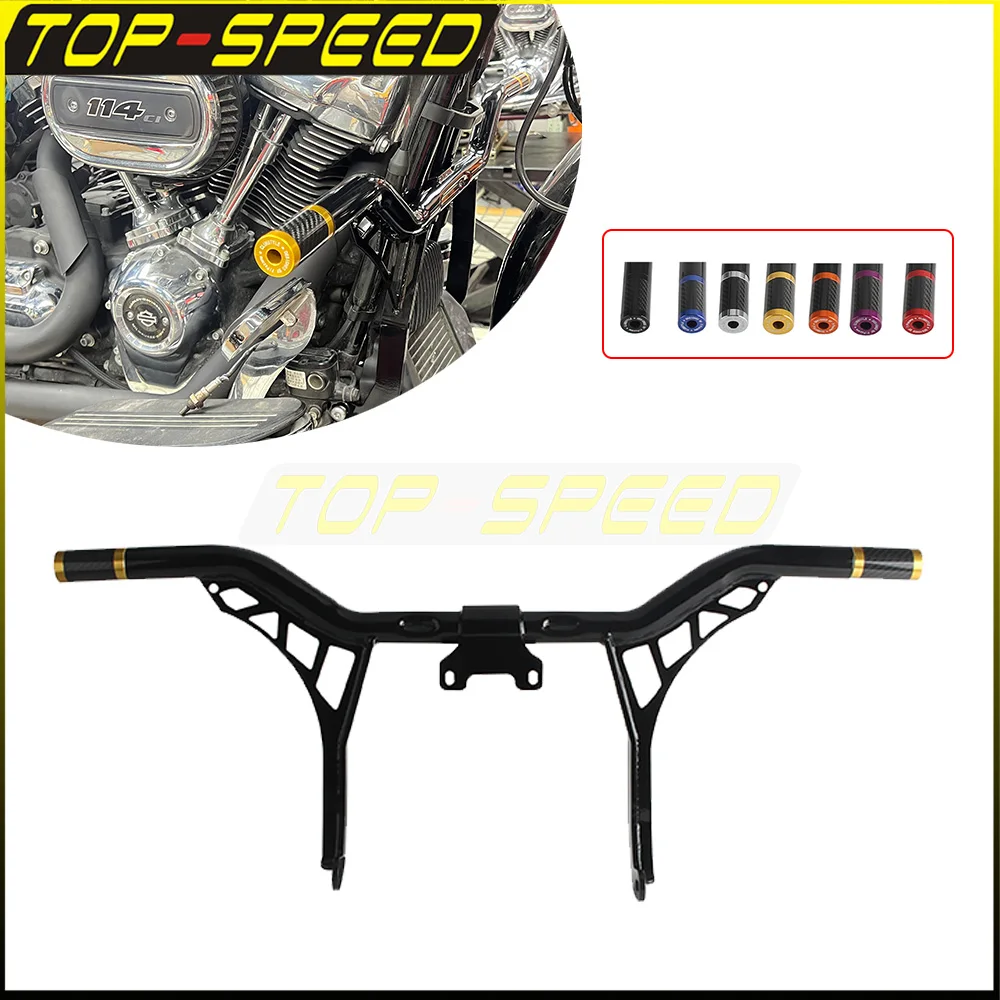 Highway Crash Bar Front Bumper Rails Bracket Motorcycle Accessories For Harley Touring FLHR FLHRC FLHRXS FLHP FLHFB FLTR FLTRXS