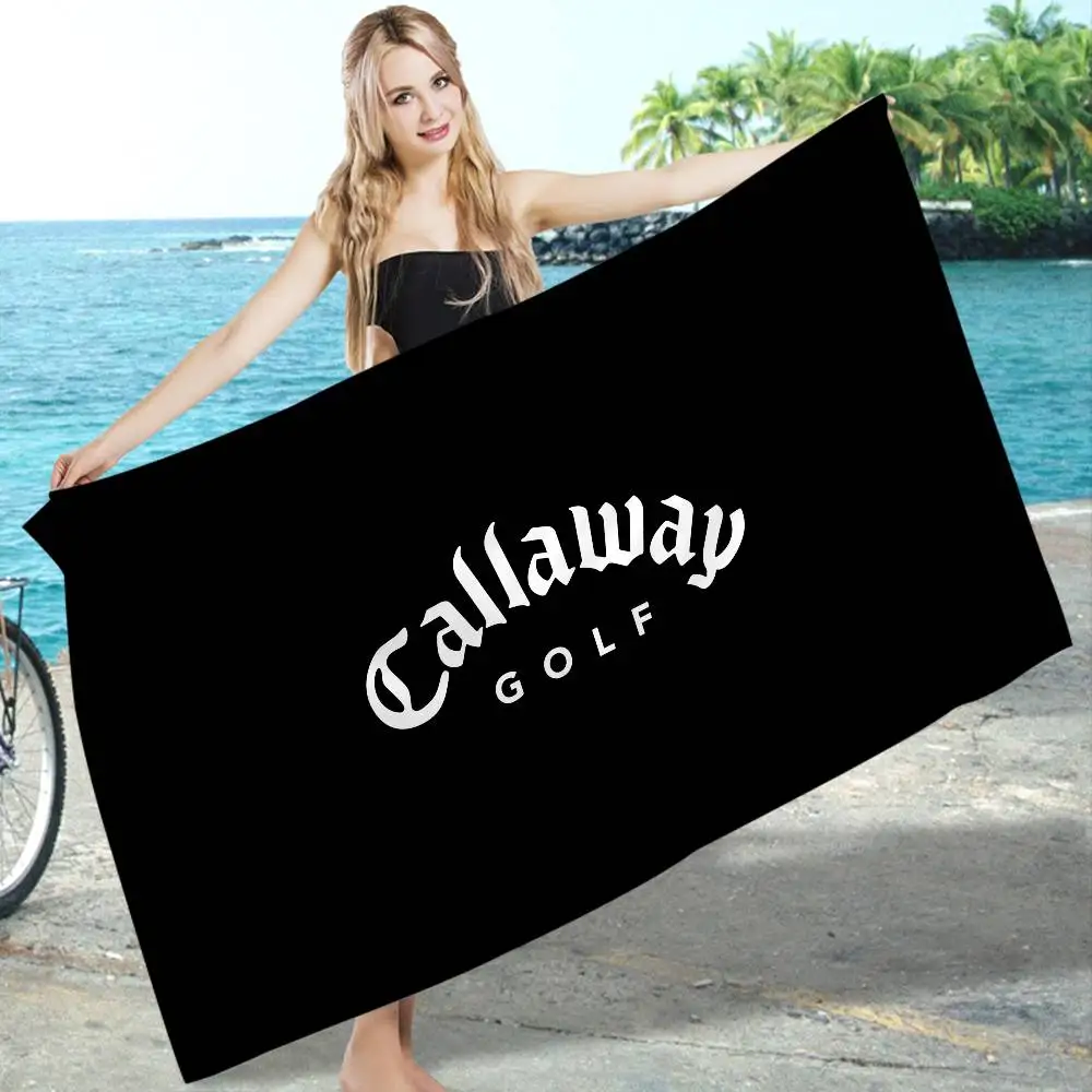 G-Golf-C-Callaway Couverture en microfibre à séchage rapide, serviettes de plage surdimensionnées imprimées, super absorbantes, pour piscine