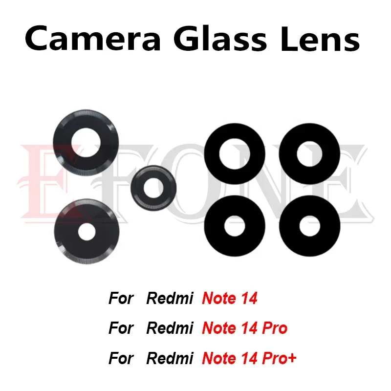 قطع غيار عدسة زجاجية للكاميرا الخلفية لهاتف Xiaomi Redmi Note 14 14 Pro Plus #1