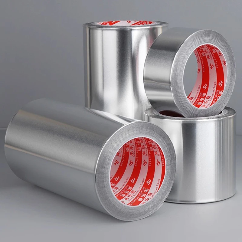 High-temperature waterproof tape aluminum foil heat insulation high-temperature tape tin foil paper repair self-adhesive cloth