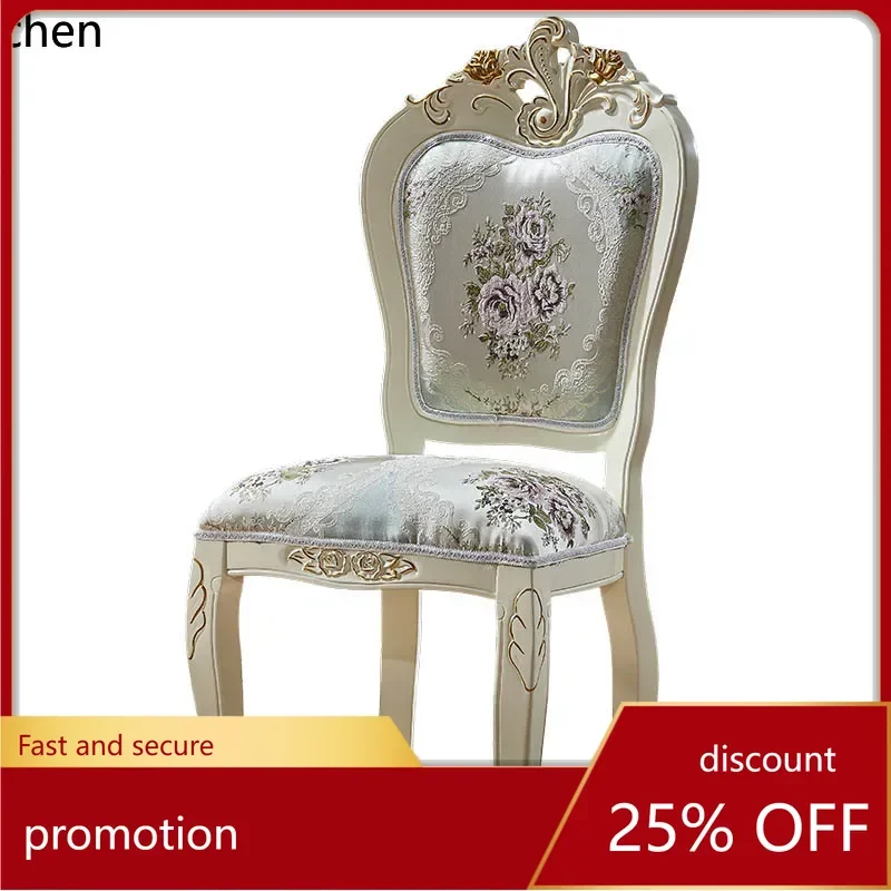 

HT solid wood dining chair simple household stool casual restaurant desk back chair