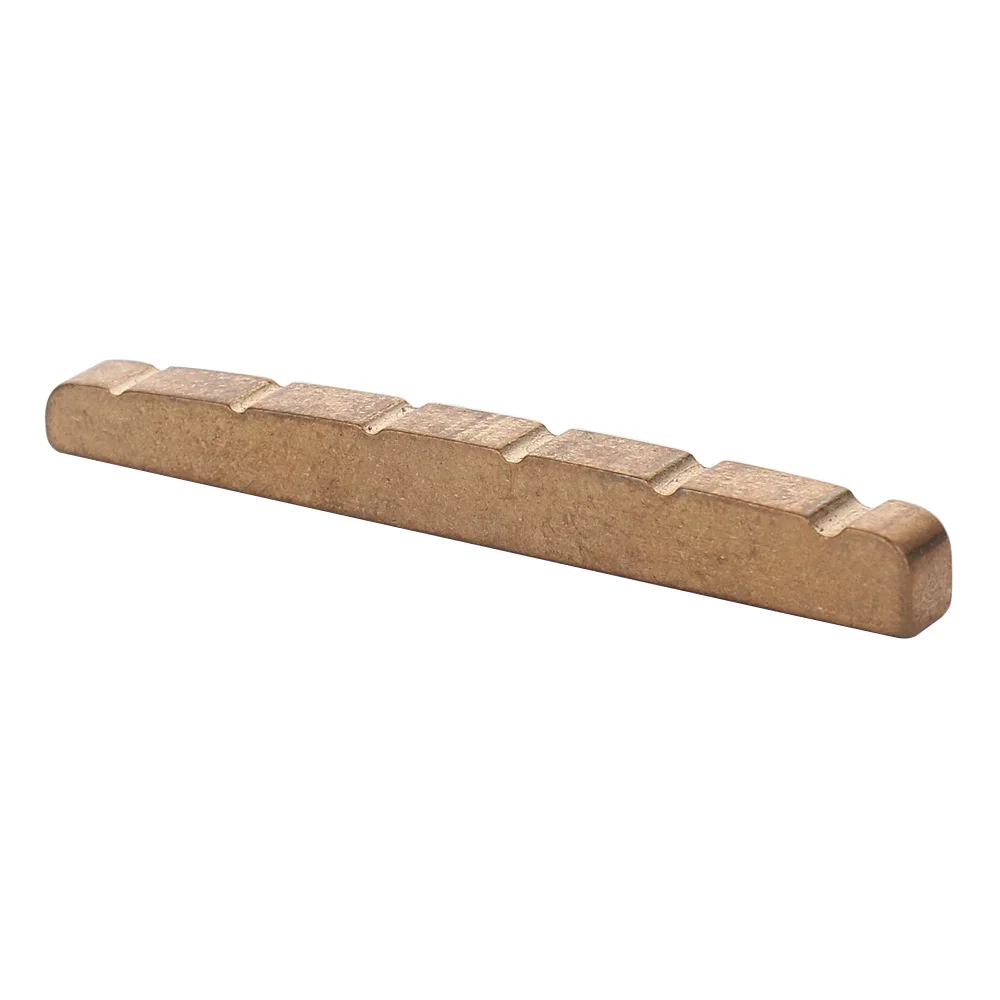 6 String Slotted Brass Guitar Nut 42mm For Strat Tele style Guitar Nut