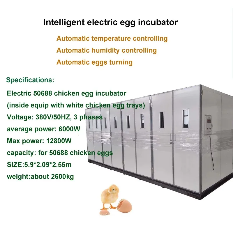 Fully Automatic 50000 Chicken Egg Incubation Machine Industrial 380V Customized Farm Chicken Quail Egg Incubator