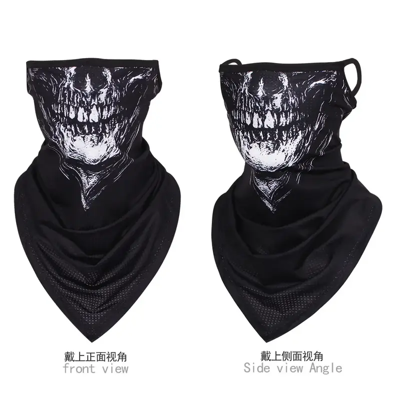 Multi-function Motorcycle Face Scarf Skull Masks Cycling Neck Gaiter Cover Mesh Tube Sport Sunscreen Men Women Bandana Balaclava - Image 20