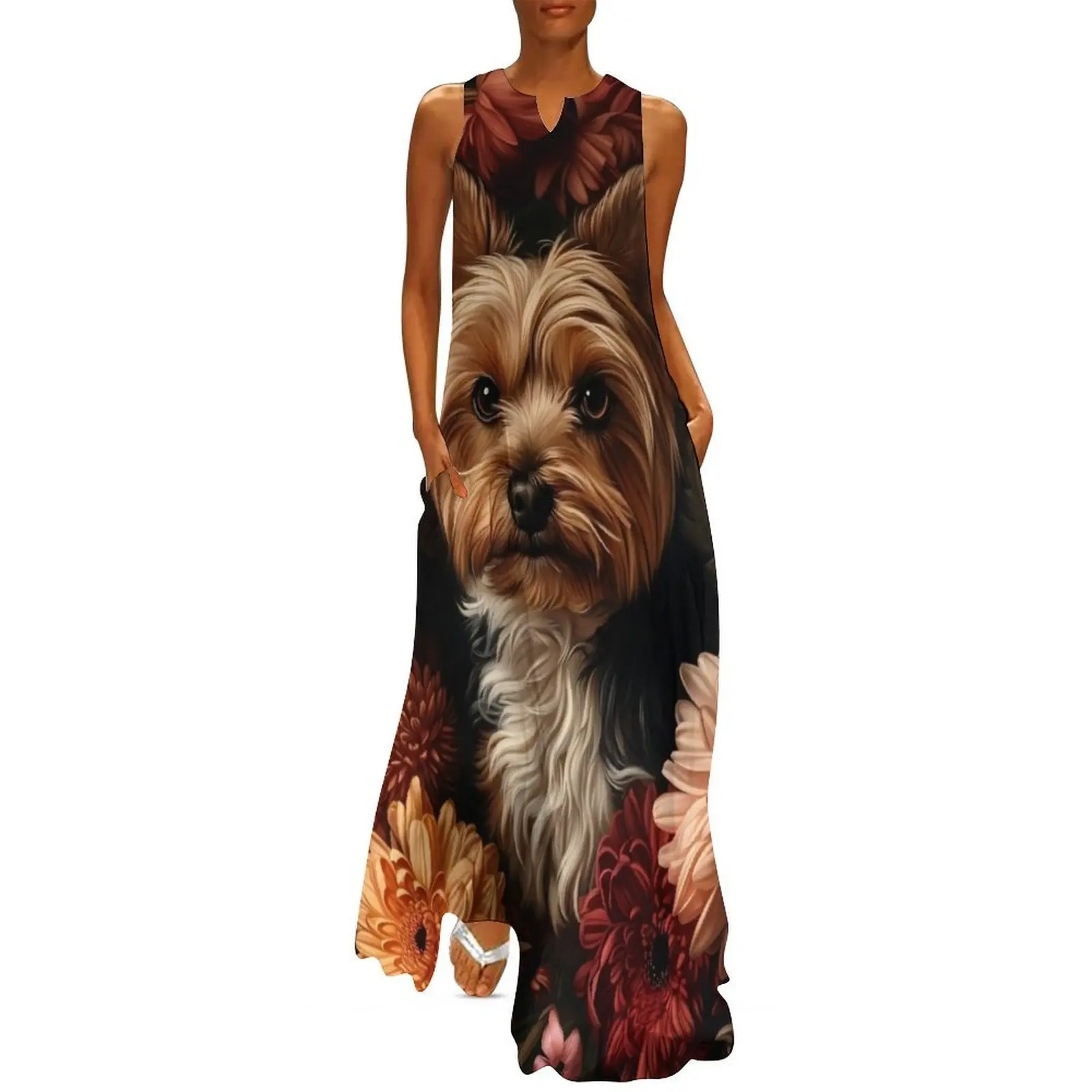

The Yorkshire Terrier Long Dress summer dresses womens 2025 summer dress woman 2025 trendy summer woman dress 2025