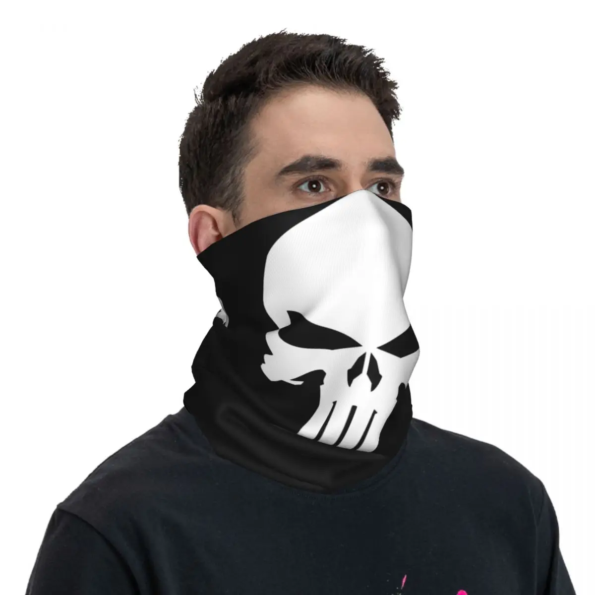 Cagoule The Punisher pour sports de plein air, masque de vélo, coupe-vent, respirant, masque facial, drôle de cou, automne, Y2K