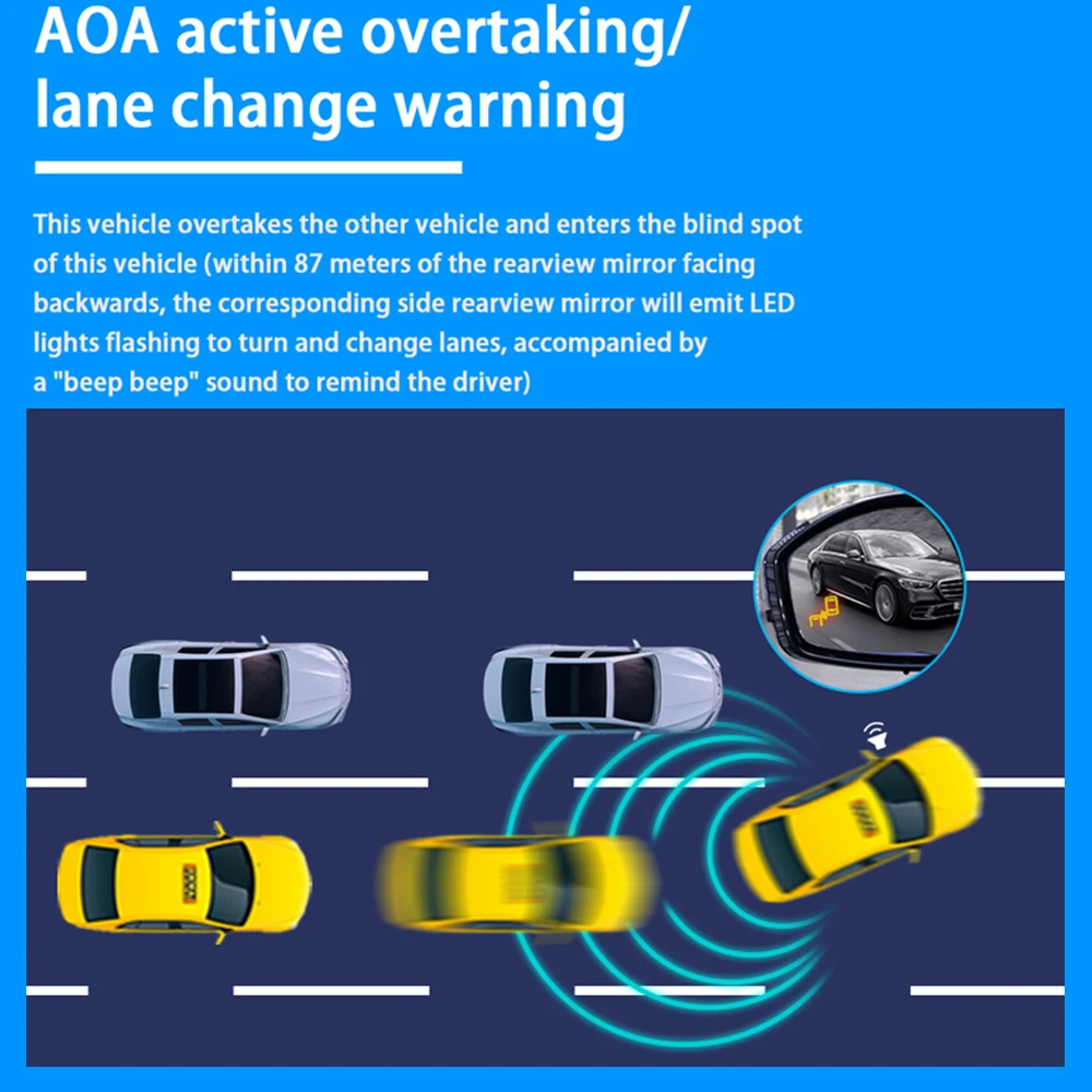 Car Blind Spot Detection System BSD BSA Sensor Drive Monitoring for Opel Vauxhall Holden Insignia A Chevrolet Vectra Buick Regal