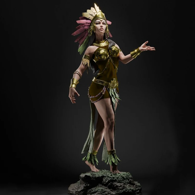 

Goddess of Aztecs Resin Figure Model Kit 1/24 Scale 75mm Unpainted Unassembled