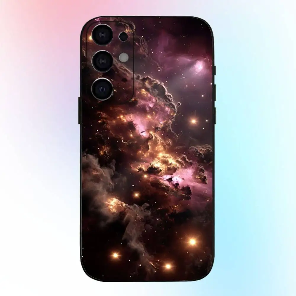 ギャラクシーユニバーススマホケース Samsung S25、S24、S21、S22、S23、S30、Ultra、S20、Plus、Fe、Lite、Note、10、9、5G対応 ブラックカバー