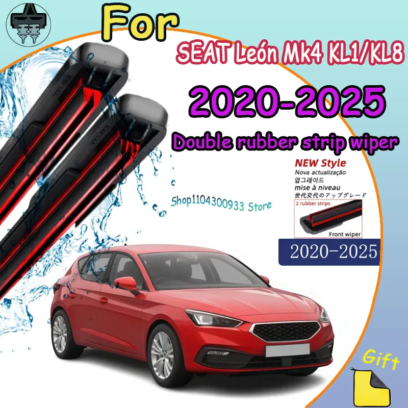 

Windshield Wiper Blade Set Replacement For SEAT Leon Mk4 KL1/KL8 2020-2025 OE Style Front Wiper Blades Pair of 2