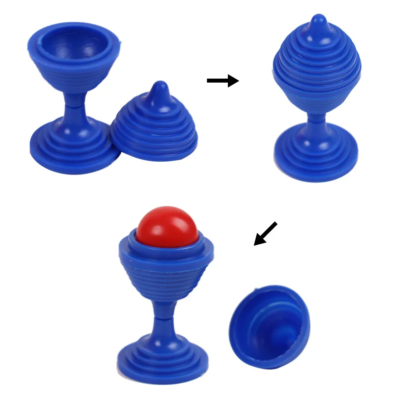 عرض سحري 1 مجموعة الخرز الذهاب لا آثار كوب سحري لغز ألعاب Novelty الأطفال عن قرب خدعة سحرية المزحة الدعائم