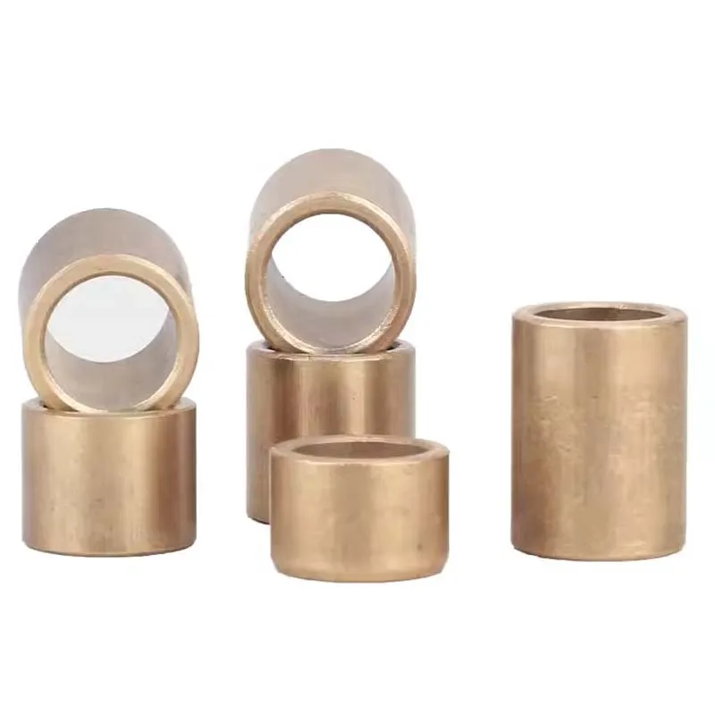 10Pcs/lot ID 3/4/5mm Powder Metallurgy Oil Brass Bushing Self-Lubricating Bearing Guide Sleeve Precision Copper Base Bearing