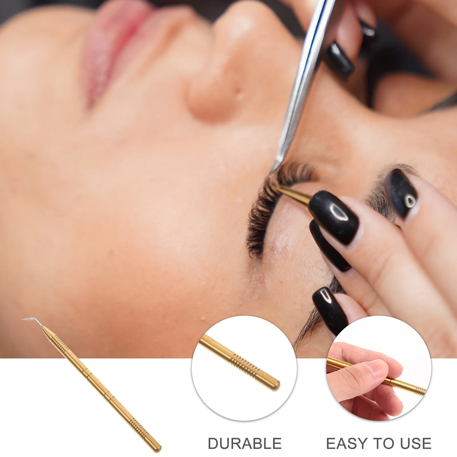 Stainless Steel Eyelash Lifting Stick Lash Separator Tool for Eyelash Extension Lift Perm Root Lifting Professional Salon
