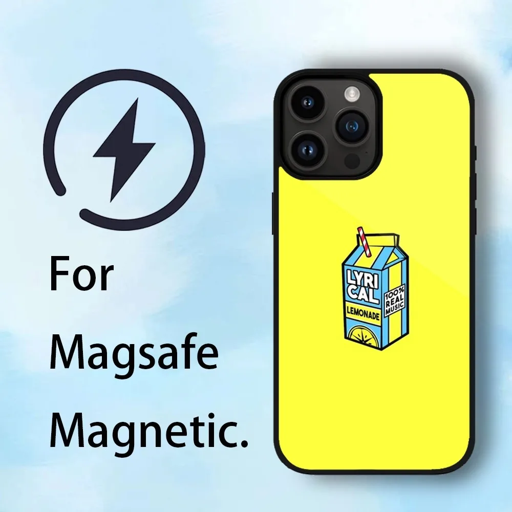 جراب هاتف ليمونادة أجنبي لهاتف آيفون ، آيفون 11 ، 12 ، 13 ، 14 ، 15 ماكس ، بلس ، مغناطيسي ، ماكافي ، غطاء جرابات