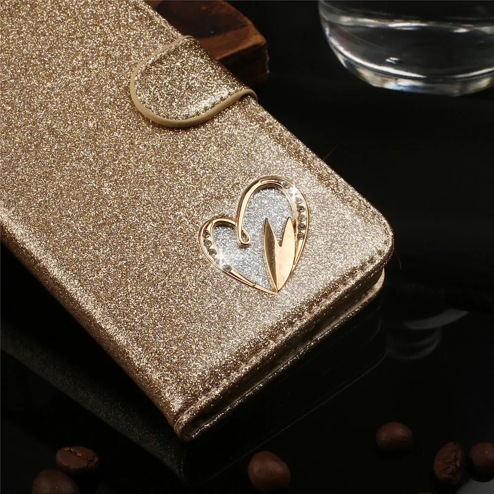 Bling Case For Samsung Galaxy A55 A35 A15 A52 A52S A53 A13 A54 A14 A72 5G A51 A71 A50 A70 A30S A12 Flip Leather Book Cover Case