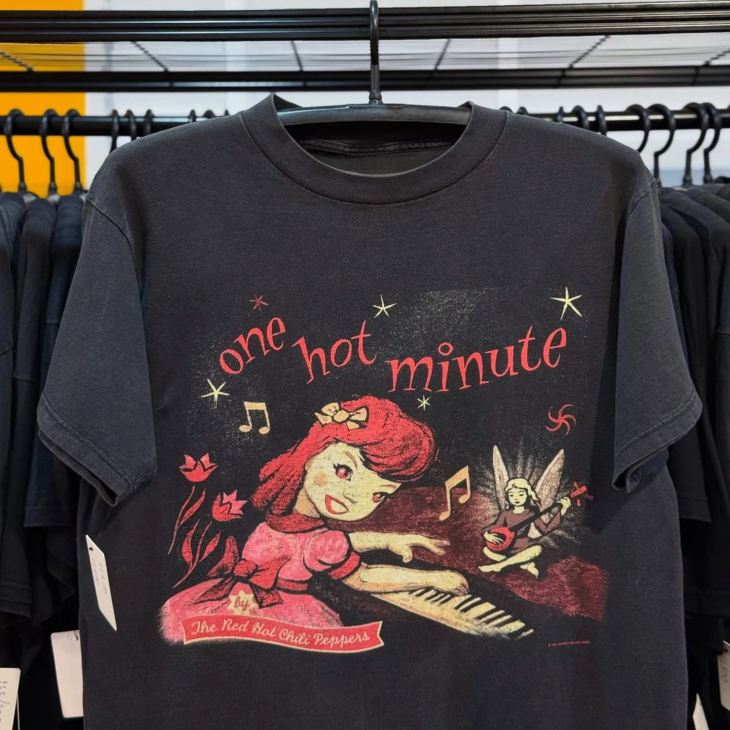 Vintage Red Hot Chili Peppers One Hot Minute RHCP 1995 Band Grafik T-Shirt Baumwolle Herren Damen T-Shirt Sommer Streetwear – Detail 4