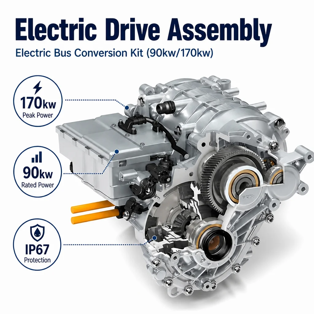 New Product 15KW EV Conversion Kit High Efficiency Electric Drive Assembly for Car Retrofitting Wholesale