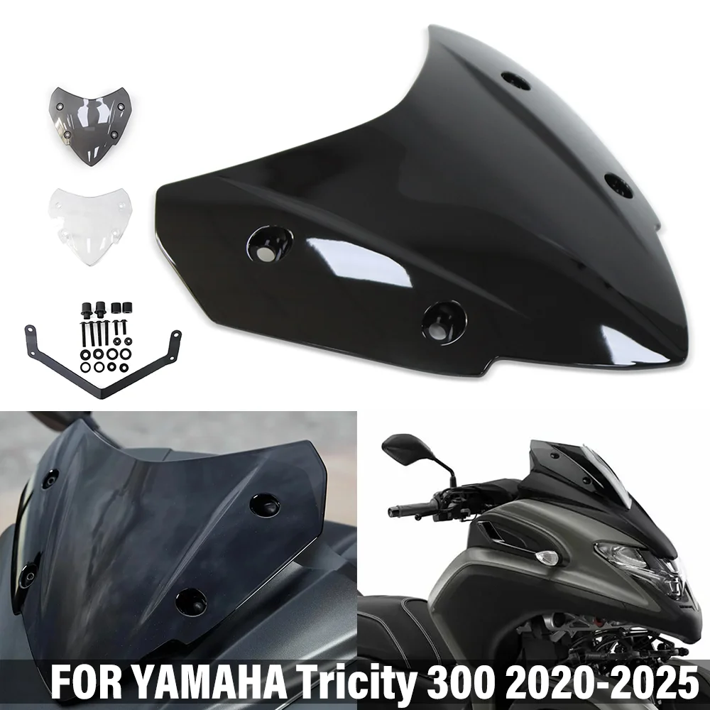 Für YAMAHA Tricity 300 Tricity300 2020-2025 Motorrad Sport-Frontscheibe Windschutzscheibe Windabweiser Visier 2024