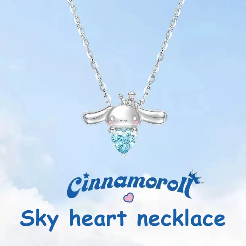 

Sanrio Cinnamoroll Necklace Y2K Fashion Anime Jewelry Accessories Pendant Decoration Temperament Exquisite Valentine's Day Gifts