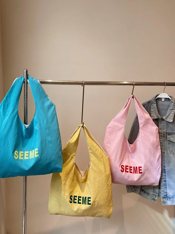 

Trendy Commuter Women's Large Capaci Slouchy Sle Single oulder Tote Bag Casual Individual Faion Design 2025 New