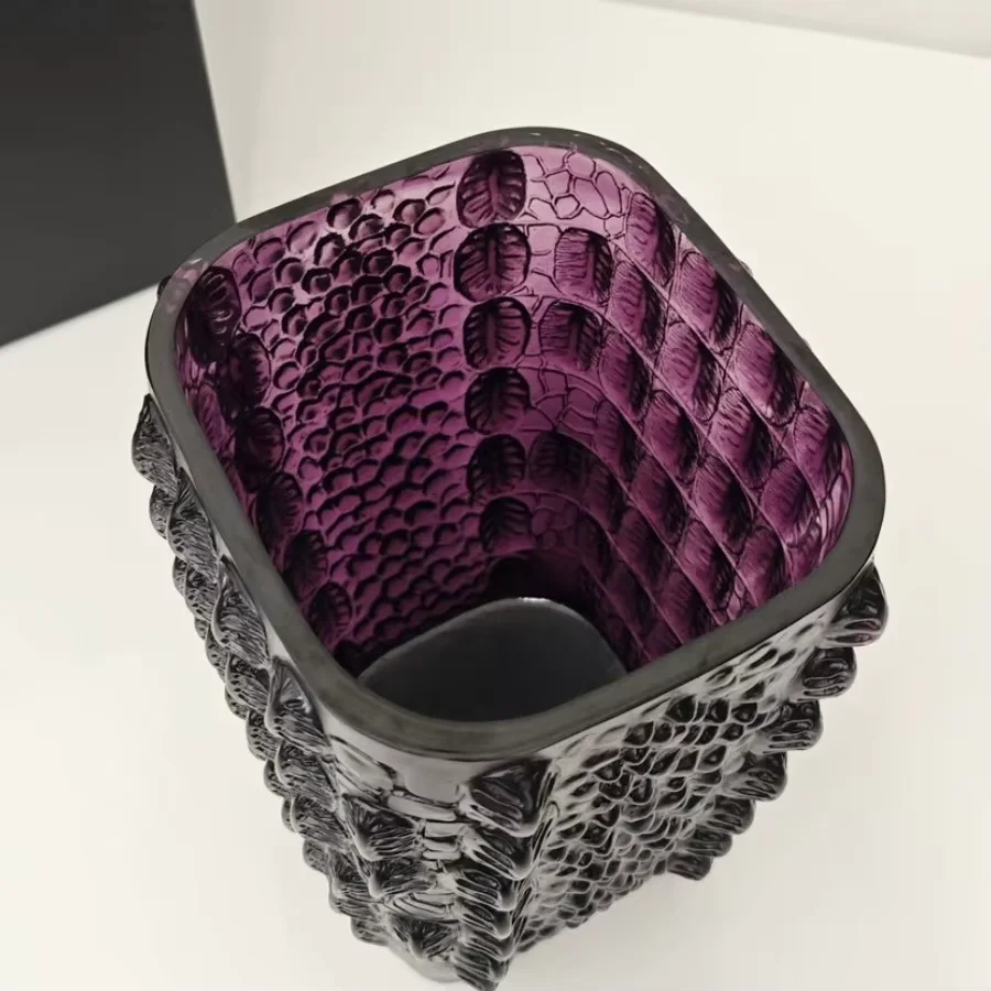 Französische Krokodilvase, Dekoration, Kristall-Desktop-Vase, mehr Glas, ausgezeichnete Flasche, Heimdekoration