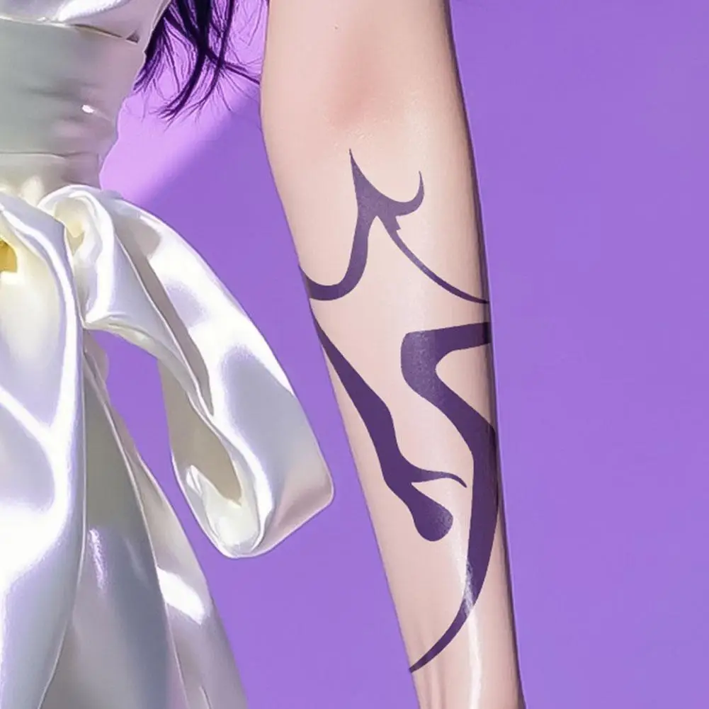 4 قطع من مجموعة الوشم المؤقت KPop Demon Hunters أنماط Rumi & Jinu |   Bithday اللباس الداخلي HUNTR/Xi Saja Boys هالوين تأثيري رومي الوشم