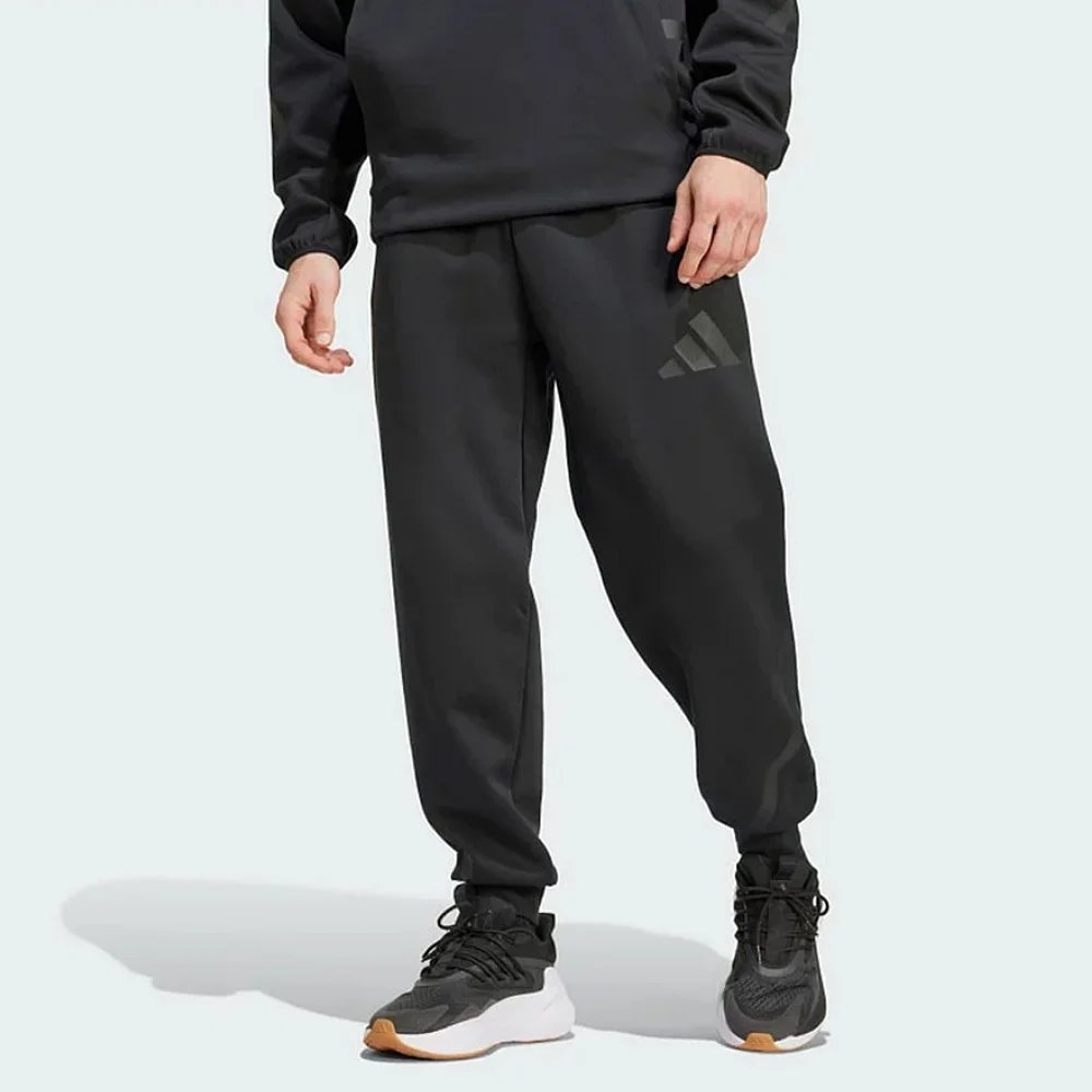 adidas Z.N.E. Pants Men's Sports Trousers, Comfortable Versatile Simple Draw‑string Solid‑Color Joggers With Pockets, Black