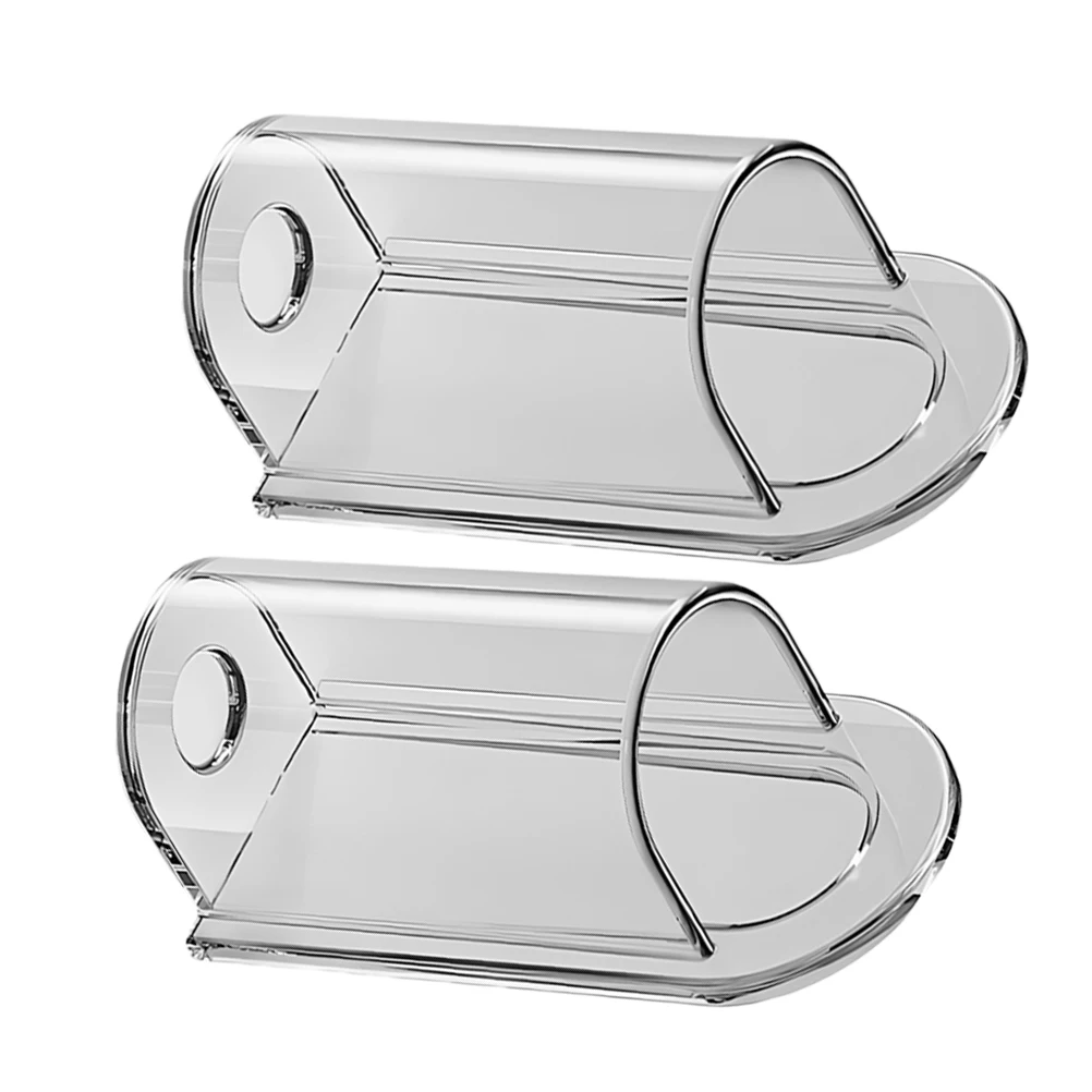 

2pcs Electric Toothbrush Holder Wall Mount Bathroom Storage Rack No Drill Tool Free Install Simple Chic Design