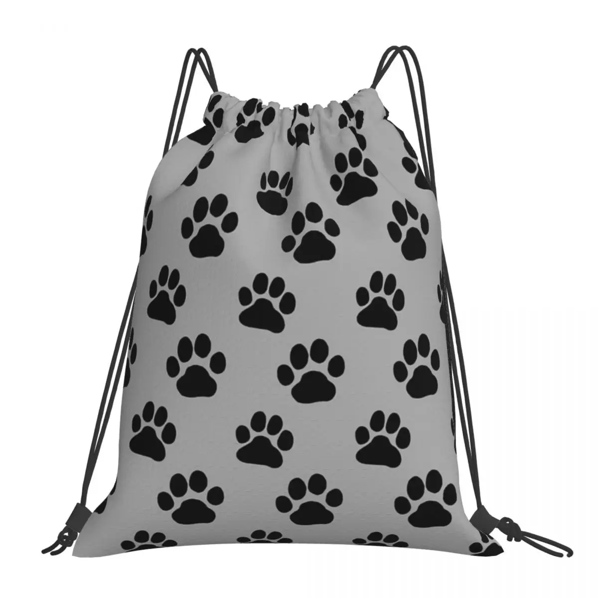 Dog Or Cat Paw Print(s) Backpacks Casual Portable Drawstring Bags Sports Bag Book Bags For Man Woman School