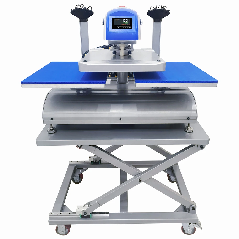 Electric automatic large format double station t-shirt sublimation transfer hot press