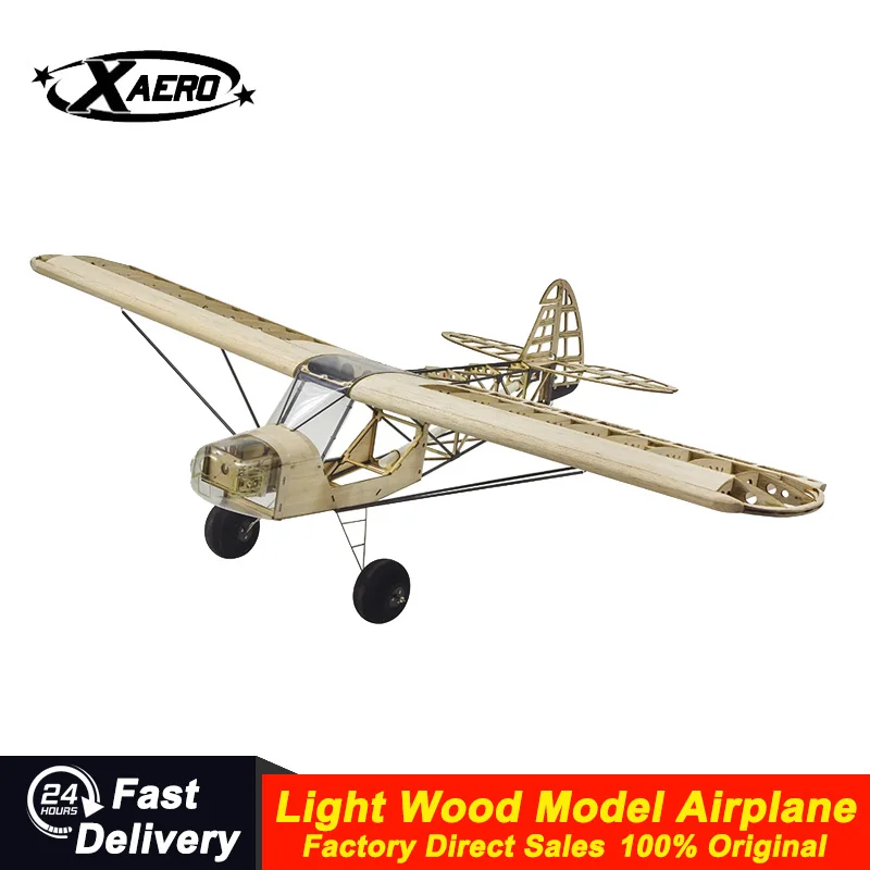 XAERO 1M S38 Bobber RC Plane Kit Off-Road Capable Balsa Fixed Wing Rugged Bush Plane Design