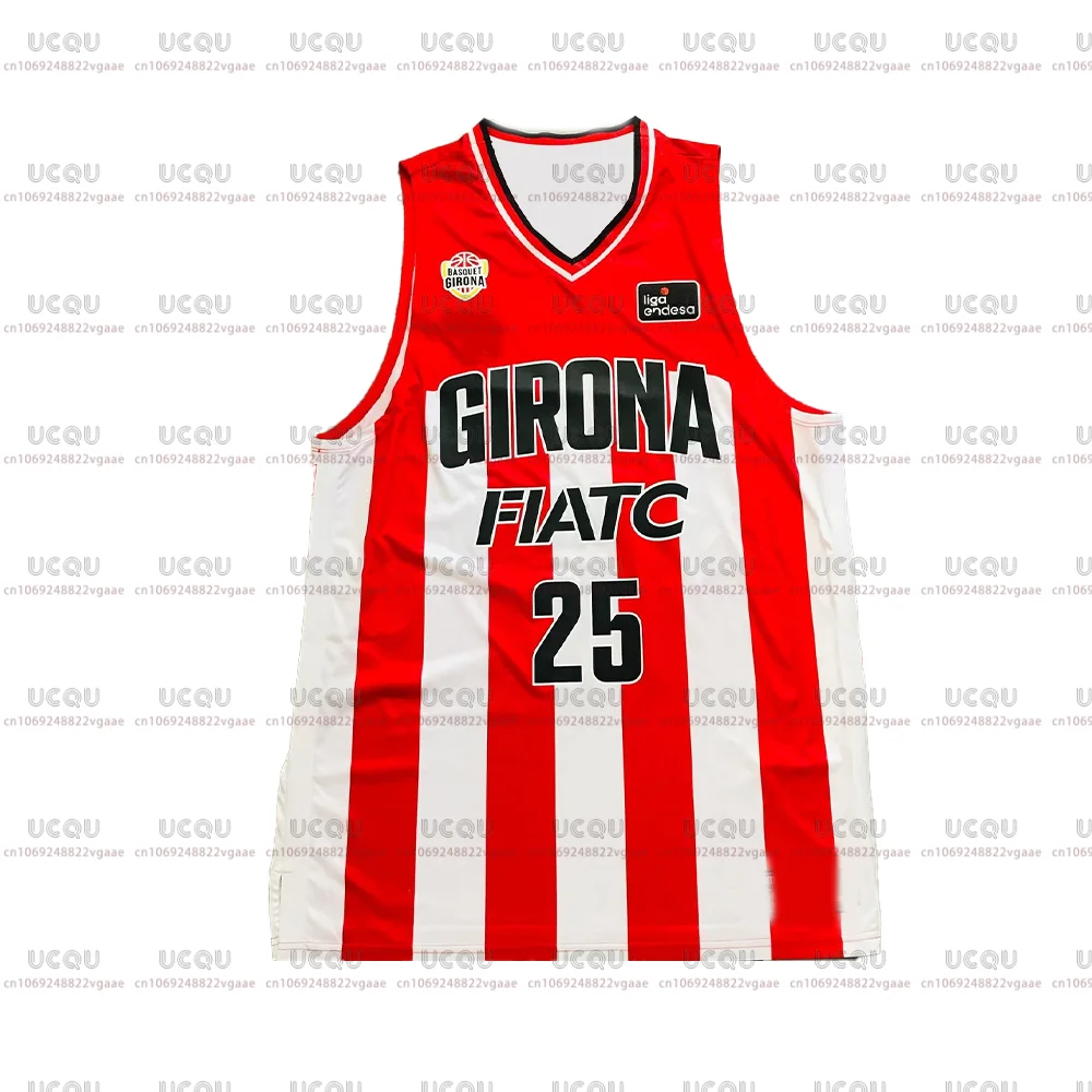 2025 camiseta de baloncesto para niños y hombres, camiseta para el hogar, chaleco, chaleco de Basquet Girona, camiseta Unisex, ropa de tren, camiseta sin mangas para adultos
